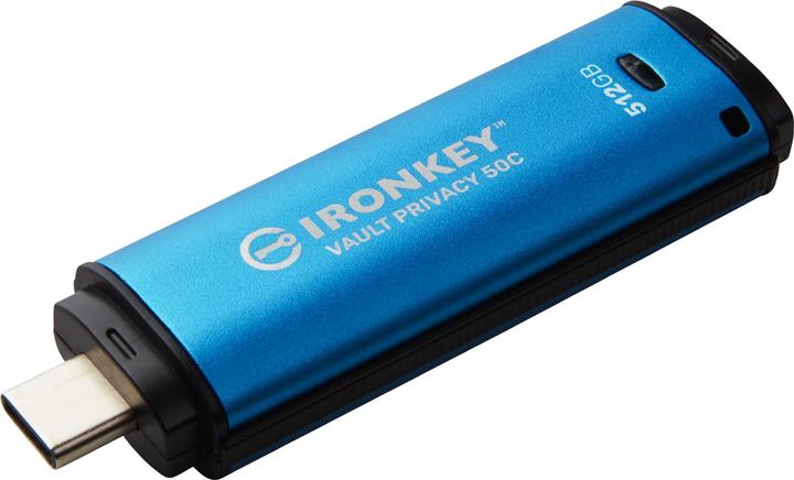 Image du produit Kingston Clé IronKey VP50C 512GB USB-C sécurisé (512 Go, USB 3.2)