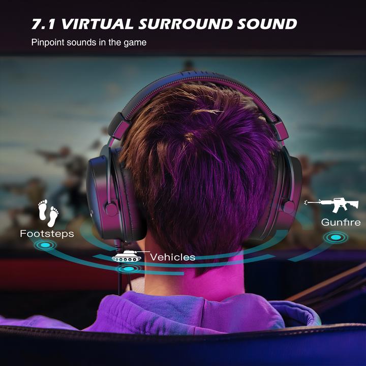 Produktbild Fifine H9 black 3.5MM + USB dual connector headphone for gaming, streaming, recording