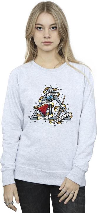 Actual product image Womens/Ladies The Deathly Hallows Sweatshirt (XL)