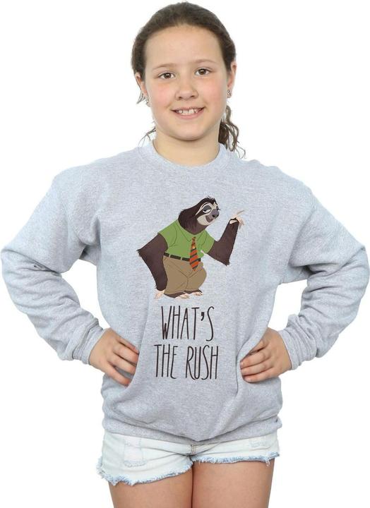 Actual product image Disney Girls Zootropolis What's The Rush Sweatshirt (152, 158)