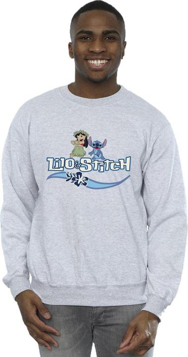 Actual product image Disney Mens Lilo And Stitch Characters Sweatshirt (S)