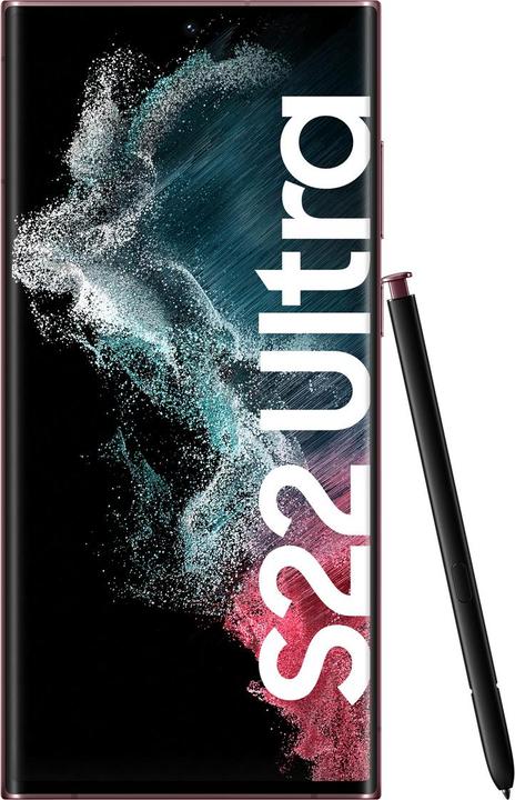 Produktbild Samsung Galaxy S22 Ultra EU (256 GB, Burgundy, 6.80", Dual SIM, 108 Mpx, 5G)