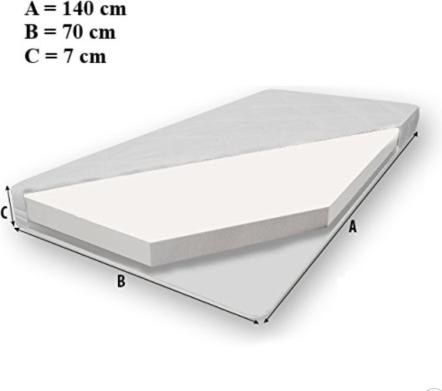 Produktbild ADRK Furniture Bett mit Matratze XIMENA MERMAID WITH A STAR 140x70 (140 x 70 cm)