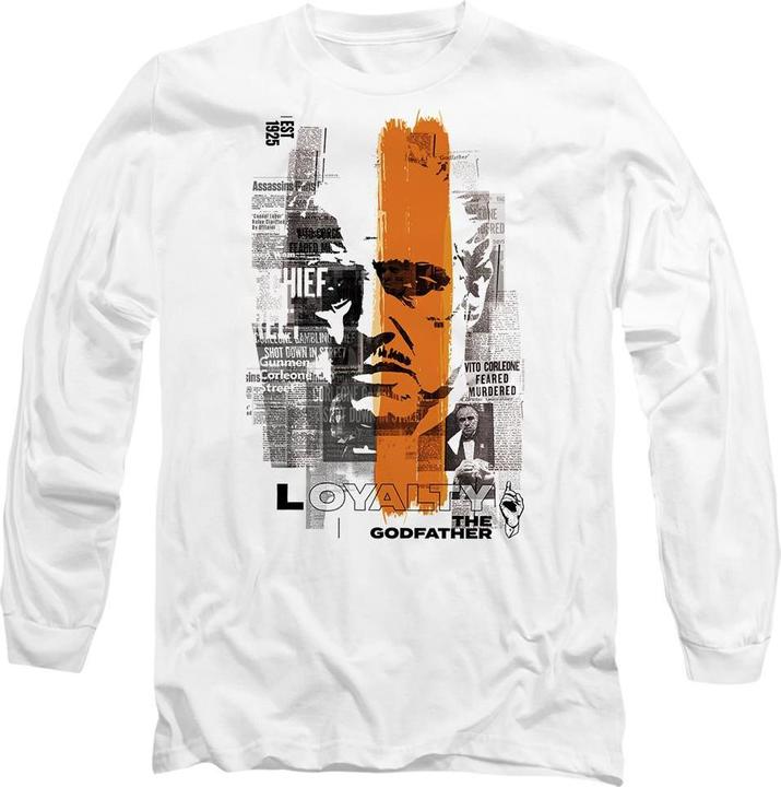 Actual product image The Godfather Unisex Adult Don Vito Corleone Newspaper Strip T-Shirt (M)