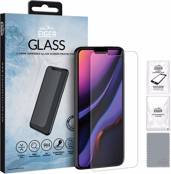 Produktbild Eiger Mountain Glass Clear (1 Stück, Apple iPhone X, Apple iPhone XS, Apple iPhone 11 Pro)