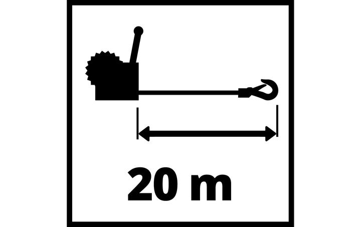 Actual product image Einhell Manual cable winch