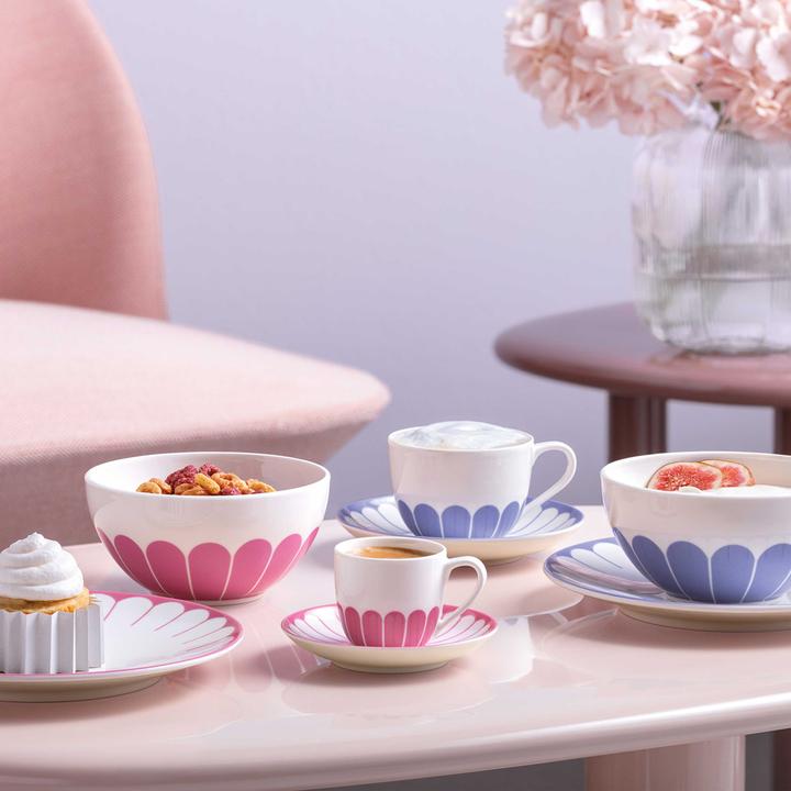 Produktbild Villeroy & Boch Fleur Couleur Kaffeetassen mit Untertassen (160 ml, 6 x)
