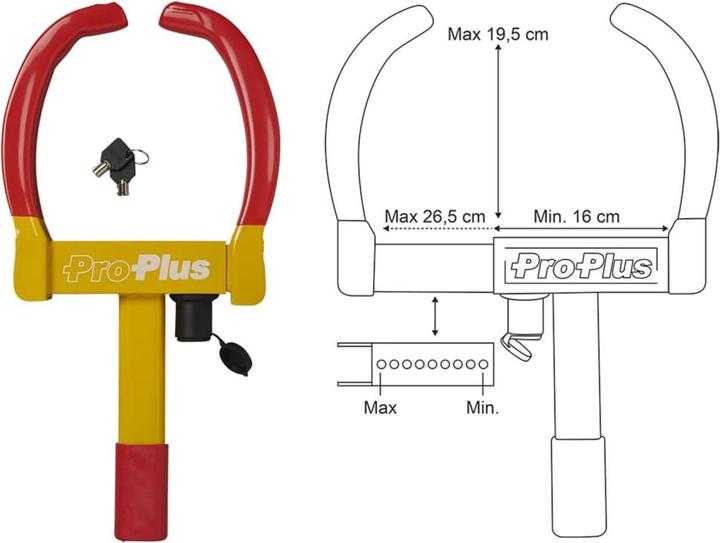 Produktbild ProPlus DiebstahlsicherungRadkralle