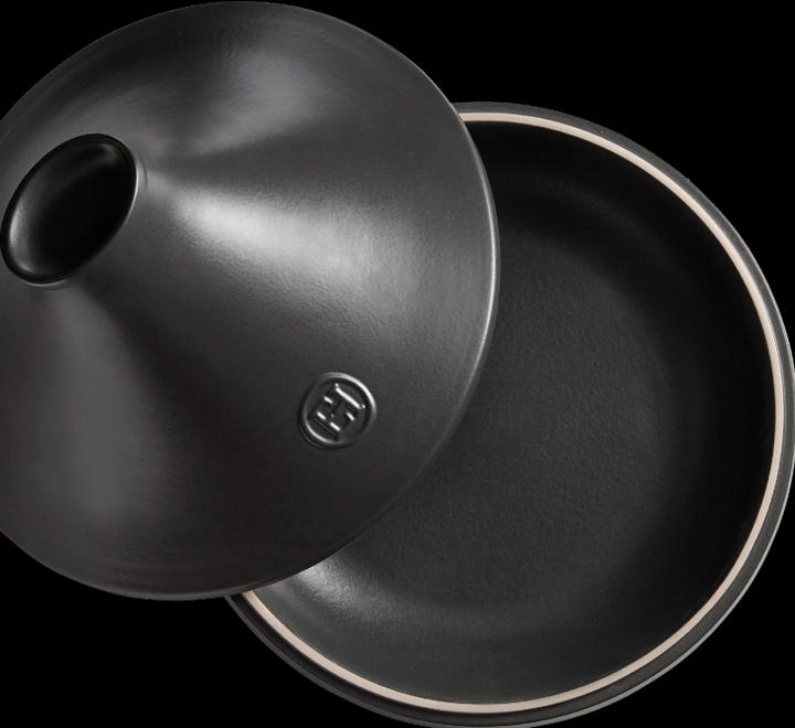 Produktbild Emile Henry Tajinetopf Delight 32 cm, Schwarz (33.50 cm, Bräter + Schmortopf, Kochtopf, Keramik)