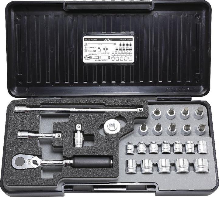 Actual product image Koken Socket wrench set 1/4" - 26 parts (1/4")