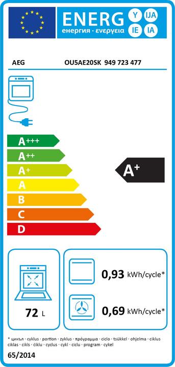 Energy Label AEG OU5AE20SK 949723477