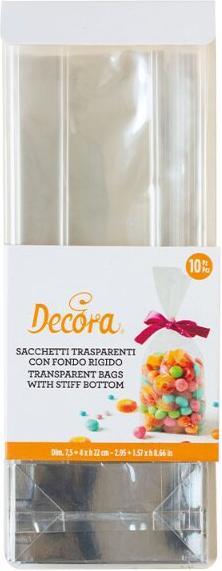 Immagine prodotto Decora Klarsichtbeutel mit festem Boden gross (10 x)
