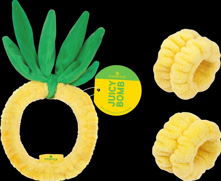 Actual product image essence JUICY BOMB PARTY face wash head & wrist bands (1 x)