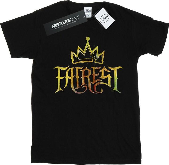 Actual product image Disney Womens/Ladies The Descendants Fairest Gold Cotton Boyfriend T-Shirt (3XL)