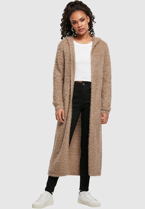 Produktbild Urban Classics Ladies Hooded Feather Cardigan (XL)