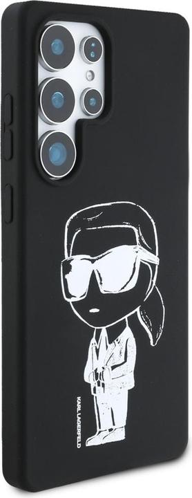 Immagine prodotto Karl Lagerfeld Silicone Graffiti Ikonik Printed Logo MagSafe Case for Samsung Galaxy S25 Ultra - Bla (Samsung Galaxy S25 Ultra)