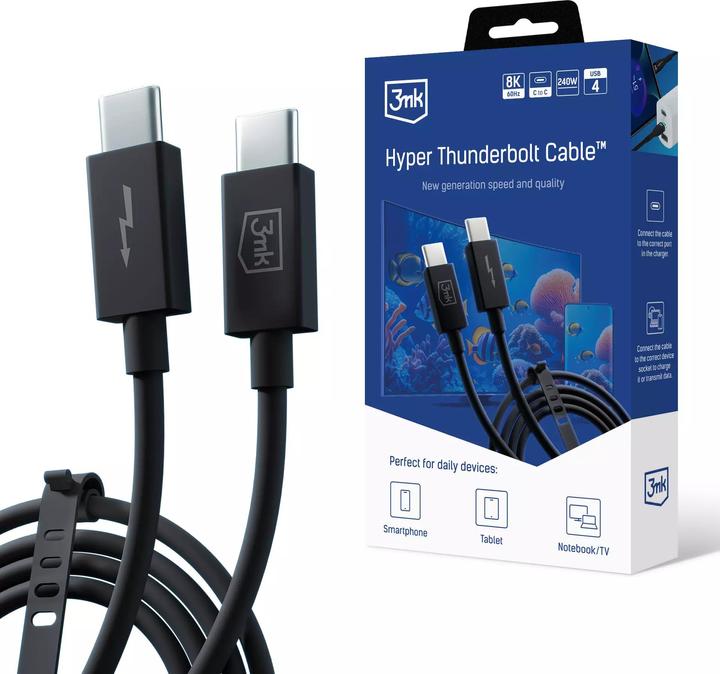 Immagine prodotto 3MK Cavo Hyper ThunderBolt 240W (1 m, USB 4.0)