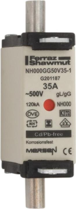 Produktbild 1F647.000000 NH000 40A gG 500V NH-Sicherung sgl spannungsfrei (Diazed-Sicherung, 40 A)