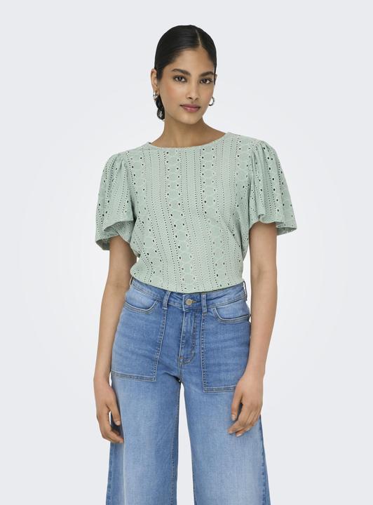 Image du produit Only Normal geschnitten Rundhals Voluminöser Armschnitt Top Top (M)