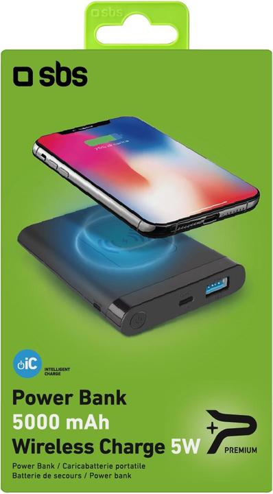 Immagine prodotto SBS Banca di potere senza fili da 5W. (5000 mAh, 5 W, 18.50 Wh)