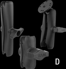 Immagine prodotto RAM Mounts Ariete Doppia Presa Braccio C Lunghezza