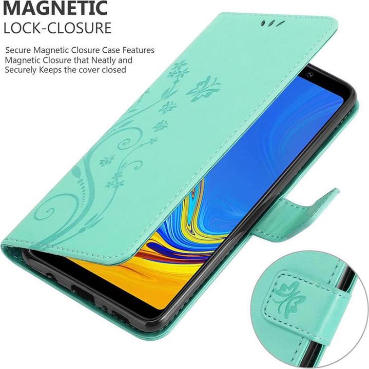 Image du produit Cadorabo Couverture du livre de fleurs (Samsung Galaxy A9 (2018))