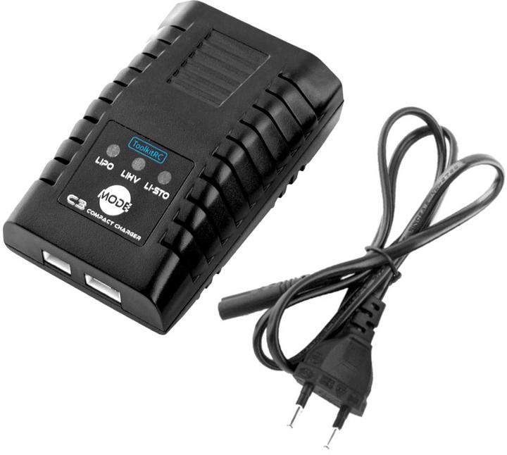 Actual product image Toolkitrc C3 Lipo 2-3S 25W AC charger