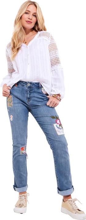 Actual product image Joe Browns LIMITED EDITION Patchwork Straight Leg Jeans (44)