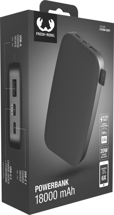 Produktbild Fresh'N Rebel Powerbank (18000 mAh, 20 W, 66.60 Wh)