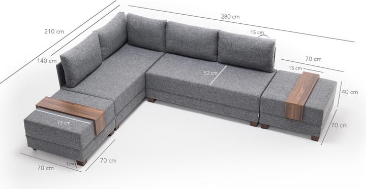 Actual product image Atelier del Sofa Violeta (Corner sofa)