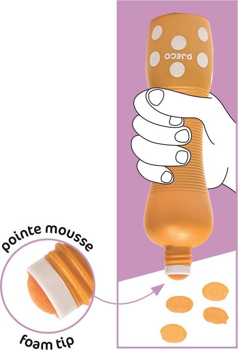 Actual product image Djeco 4 grosse Stifte mit Schaumstoffspitze