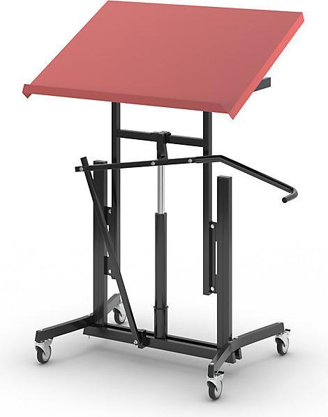 Produktbild Global Stole Materialständer XL, fahrbar, H-verstellb. 730 - 980 mm, 4 Ausleger mit LR