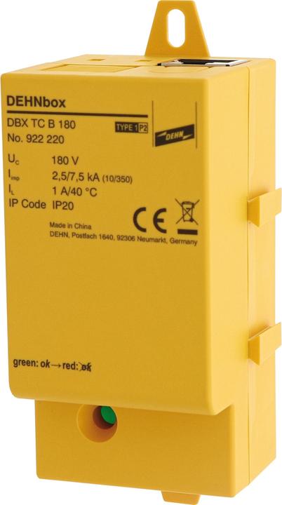 Actual product image Dehn 922220 DBX TC B 180 DBX TC B 180 Lightning current arrester DEHNbox