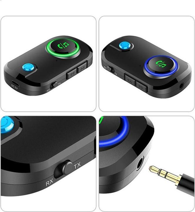 Actual product image Deltalabs 2in1 Bluetooth 5.0 Audio Transmitter / Receiver 3.5mm Klinkeadapter (Transmitter & Receiver)