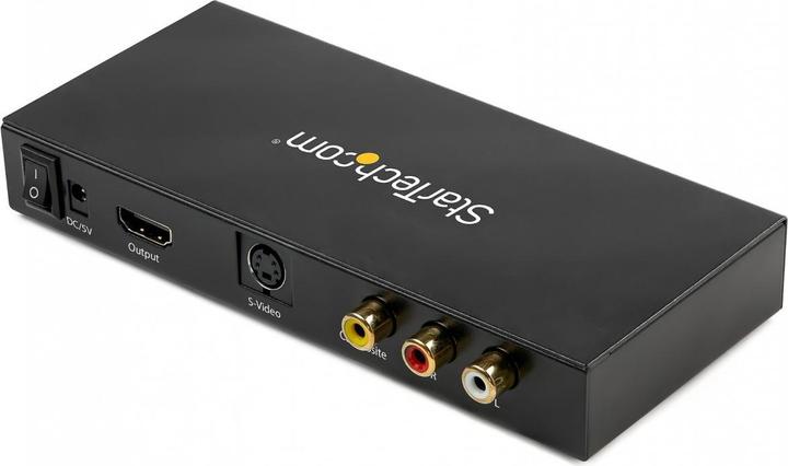 Image du produit StarTech Convertisseur S-Vidéo ou Composite vers HDMI avec audio - 720p - NTSC et PAL (Commutateur vidéo)