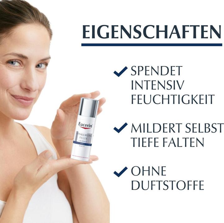 Actual product image Eucerin HYALURON-FILLER + 3x EFFECT 5% urea night care (50 ml, Night cream)