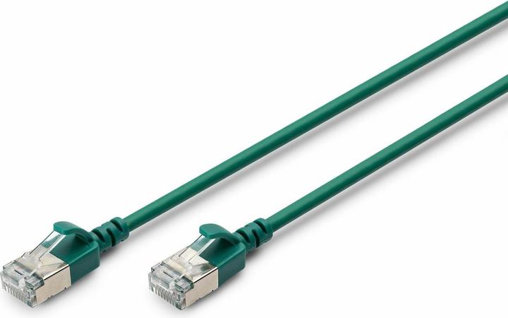 Immagine prodotto Digitus CAT 6A classe Ea, F/FTP, cavo patch a doppino intrecciato, Cu, LSZH, AWG 32/7, lunghezza: 2 m, verde (F/FTP, CAT6a, 2 m)