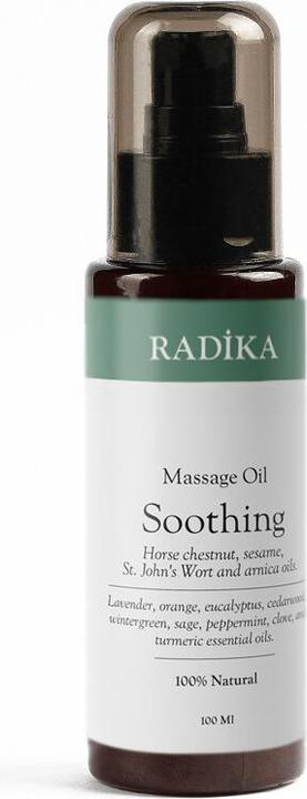 Radika Massageöl, Beruhigendes Massage-Öl, 100% Rein, BIO, natürlich, 100 ml (100 ml)