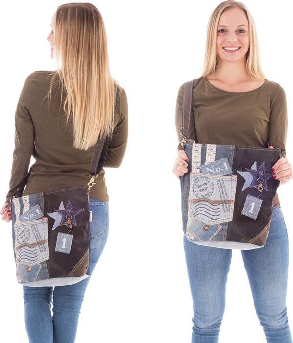 Immagine prodotto Sunsa Borsa in denim Borsa a mano Borsa a tracolla n.53