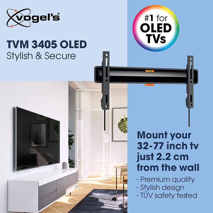 Productafbeelding Vogels Muurbevestiging TVM 3405 SP Zwart (Muur, 77", 50 kg)