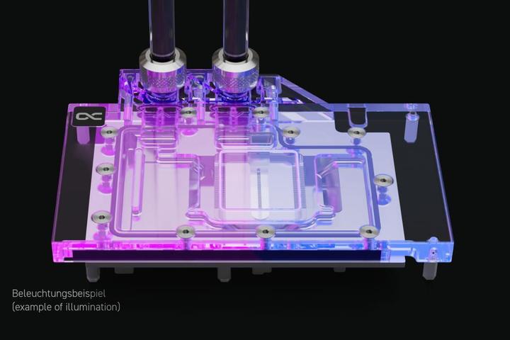 Immagine prodotto Alphacool Ice Block Aurora Acrylic RTX 4070TI Reference con piastra posteriore