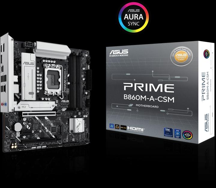 Immagine prodotto ASUS PRIME B860M-A-CSM (LGA 1851, Intel B860, mATX)
