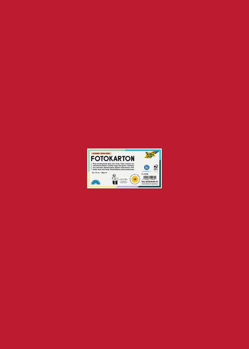 Actual product image Folia Photo cardboard, (W)500 x (H)700 mm, 300 gsm, brick red (300 g/m², 10 x)