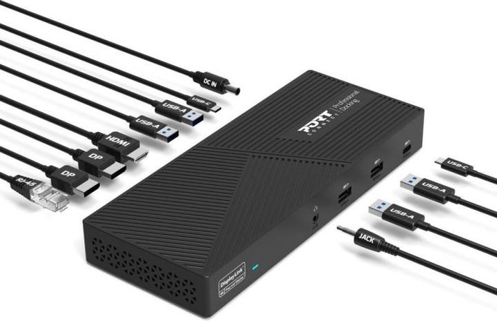 Actual product image Port Designs Triple docking station (USB-C, 3 Ports)