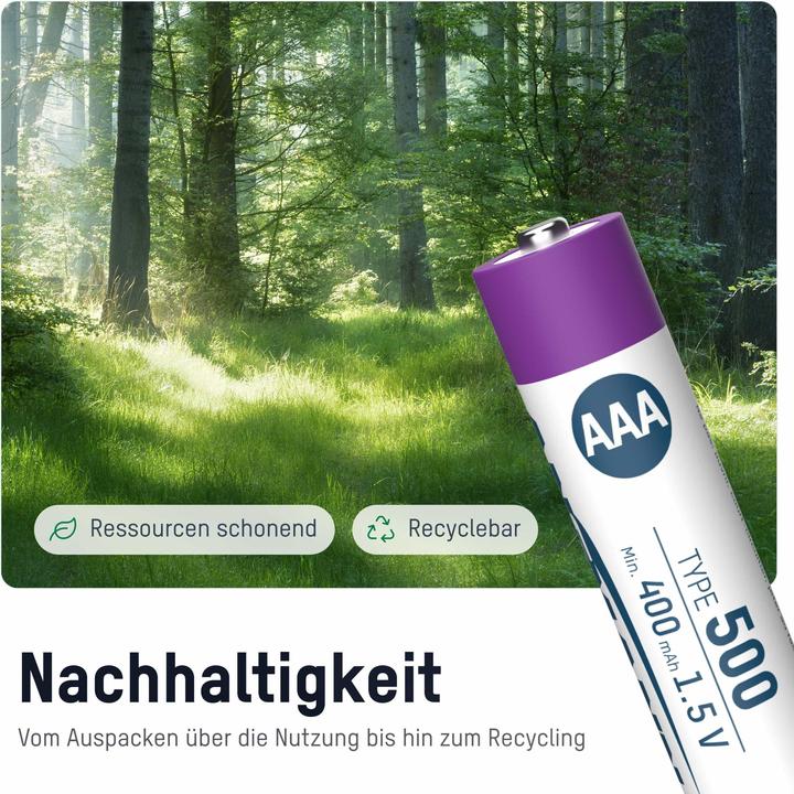 Immagine prodotto Ansmann LR03 USB-C Micro (AAA) batteria ricaricabile Li-Ion 500 mAh 1,5 V 4 pz. (4 pz., AAA, 400 mAh)