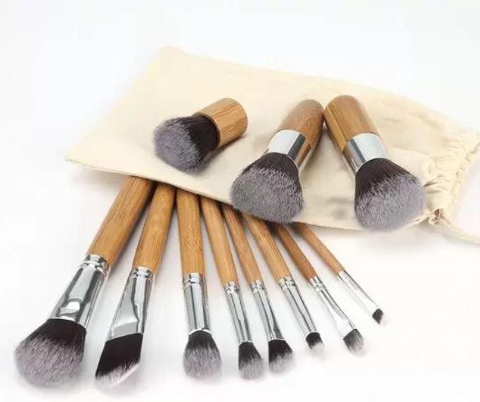 Immagine prodotto PhoneLook Set di pennelli professionali per il trucco Pennelli cosmetici in bambù 11 pezzi (Set)