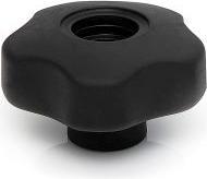 Immagine prodotto Rs Pro Manopola di serraggio a lobi multipli nera, M8, Thr (5 pz.)