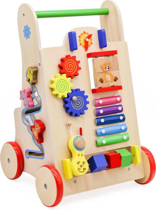 Produktbild Ikonka Kinderwagen Holz Lernwürfel 6in1