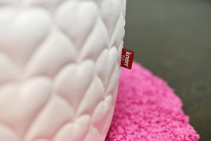 Actual product image Knorrtoys Ball pool soft - "Cosy heart rose" - 300 balls grey/cream