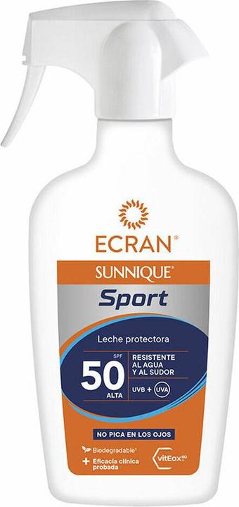 Immagine prodotto Ecran SUNNIQUE SPORT latte protettivo SPF50 pistola spray 270 ml (Spray solare, SPF 50, 270 ml)